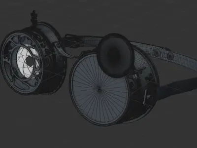 Retro glasses 3D model