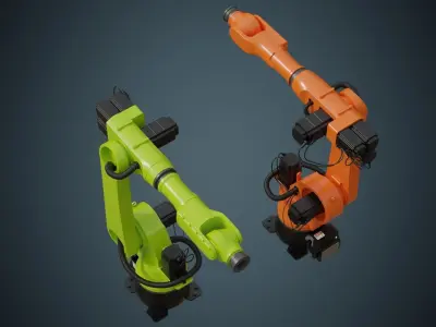 Industrial Robot 4A Low-poly 3D model