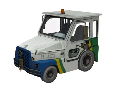 Lowpoly TUG Aviation Equip M1A50 Low-poly 3D model