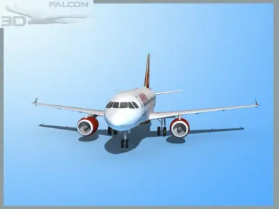 Falcon3D A319 Air Berlin 3D model
