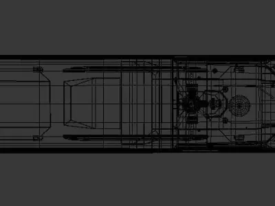 Warship military ship 3D model purchase
