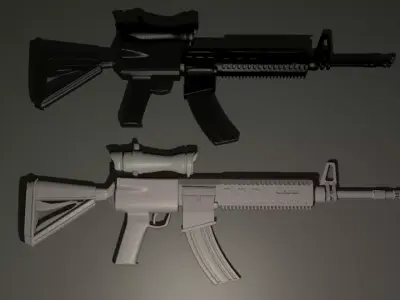 Light machine gun  3D model