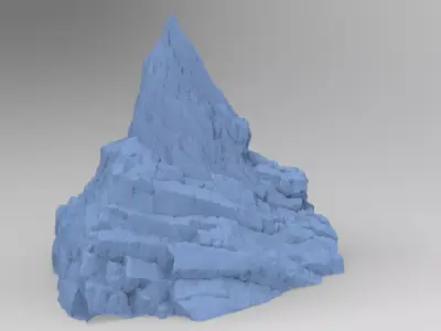 Dark Horror Cliffs 4 3D model