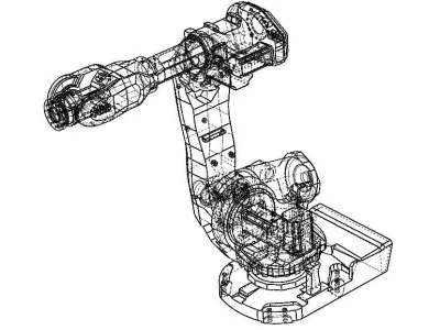 ABB IRB 6600 225 Robot Free 3D model
