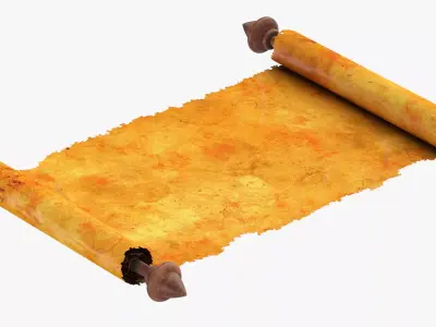 Scroll Open 01 3D model