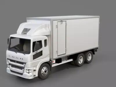 Mitsubishi Fuso Shogun Cargo Truck 3D model