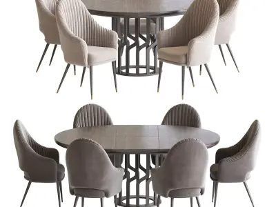 Chair Deephouse and Potocco Intreccio 3D model