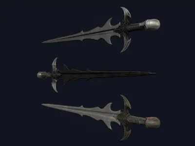 Dark Lord Sword Low-poly 3D model purchase