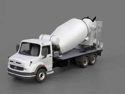 Mercedes-Benz LAK Concrete Mixer 3D model