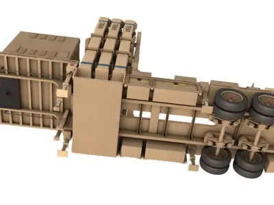 David Sling Defense System 3D model