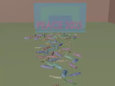 peace 2025 3D model