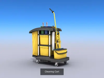 Cleaning And Garbage Equipment 3D Model Pack