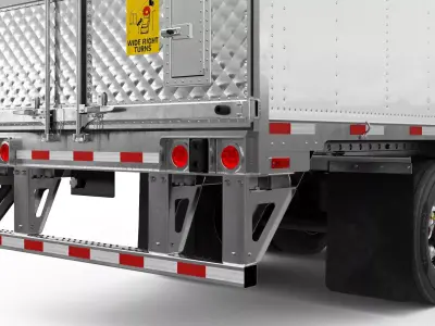 American Trailer 3D Model  3D model
