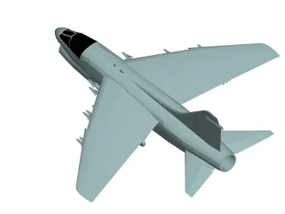 LTV A-7 Corsair II 3D model purchase
