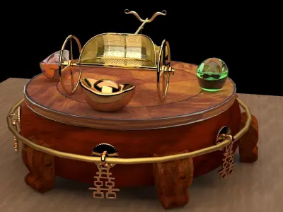 King Tut Chariot   3D model by aceimagedesign-1