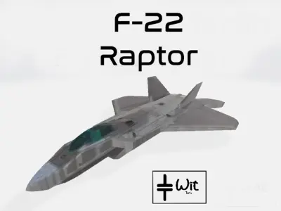 Aeroplane 3d Low-poly 3D model