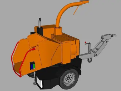 Broyeur TimberWolf TW350 - TimberWolf TW350 crusher 3D model