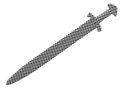 Viking sword Low-poly 3D model 6