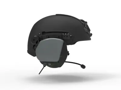 Tactical Helmet - Detailed and High Poly 3D model