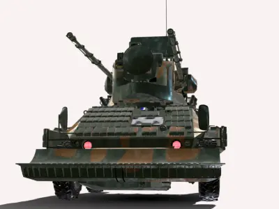 ee9 cascavel 6x6 engesa Low-poly 3D model