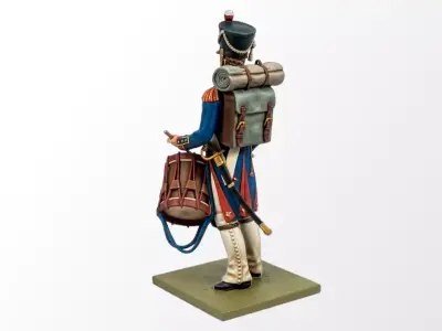 French Artillery Drummer 1809 3D print model