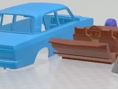VAZ Higuli 2107 Sedan 2006 Printable Car 3D print model