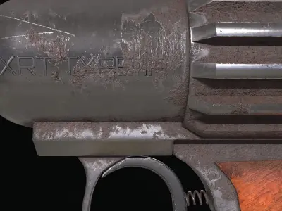 Ray gun Low-poly 3D model