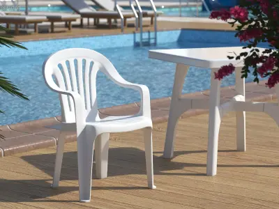  Plastic Chair White 