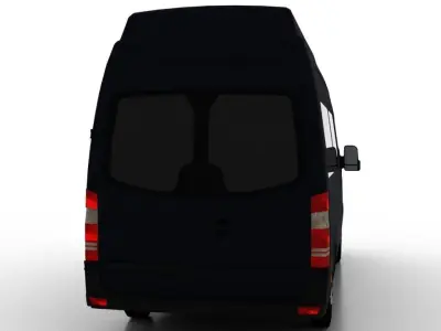 Mercedes Benz Sprinter L2H3 2009 Passenger UK 3D model