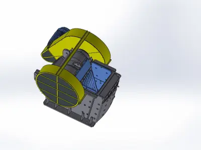 OMNI OC9070 JAW CRUSHER 3D and 2D 3D model
