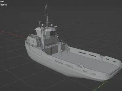 Rescue Zone  Ship 3d Model 3D model 3D model purchase
