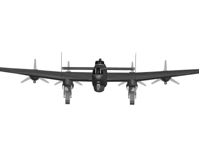 Handley Page Halifax 3D model purchase