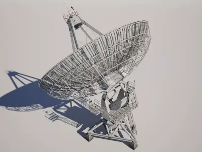 Satellite Dish Antenna 3D model