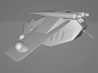 Star Wars REB Dropship - Low Poly Game - Battlefield - FBX MODEL Low-poly 3D model