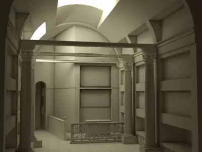 Rome Catacombs Cubicula 3D model