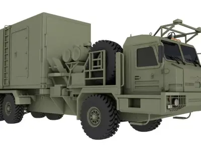50K6 Command Control Vehicle S-350 Vityaz 3D model