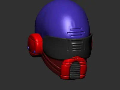 helmet high poly sculpt 3d printable  3D model
