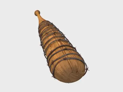 Baseball Bat Weapon 05 - Lucille - Character Weaponry 3D model