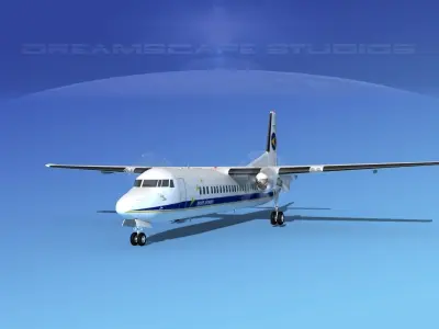 Fokker F-60 Denim Air 3D model