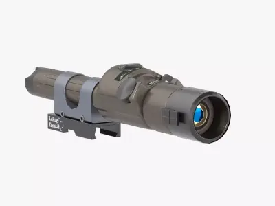 IZLID ULTRA High Power IR Laser LODs Game Ready Low-poly 3D model