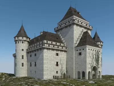 Medieval castle 3D model by 3DModelWarehouse