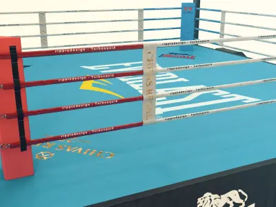 Boxing Ring 3D model 7