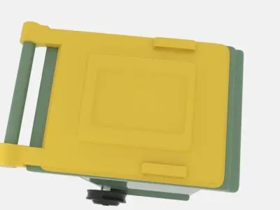  Mobile Rubbish Bin 3D model