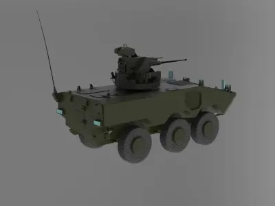VBTP-MR Guarani Armored Personnel Carrier Vehicle 3D model