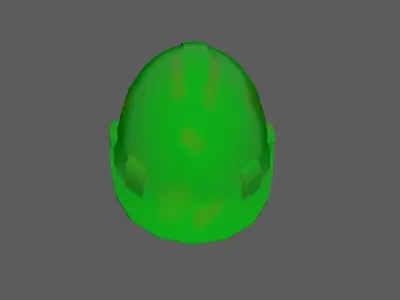 Safety Helmet Low Poly Low-poly 3D model buy