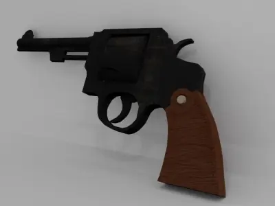 Smith and Wesson Revolver Free 3D model