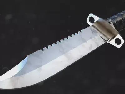 Combat Knife  Low Poly PBR Low-poly 3D model