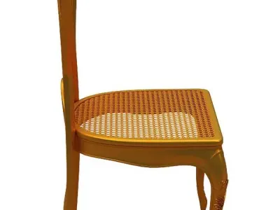 Classical Dining chair Low-poly 3D model