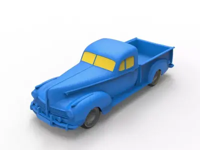 Hudson 1942 Classic Car 3D print model