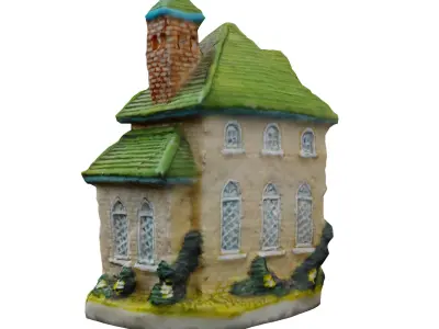 Scanned Clock House Decoration Free 3D model